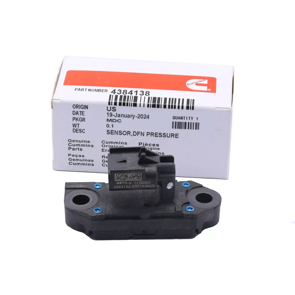 Cummins differential pressure sensor 4384138 in OEM box