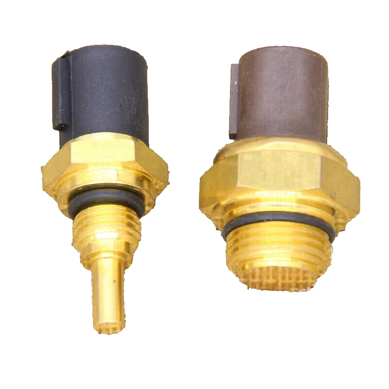 Honda cooling fan temperature switch sensor pair with brass hex caps