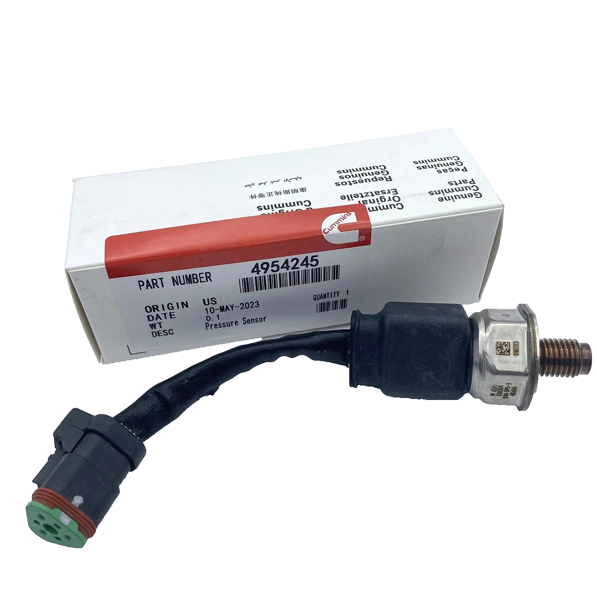 Cummins pressure sensor 4954245 part number label