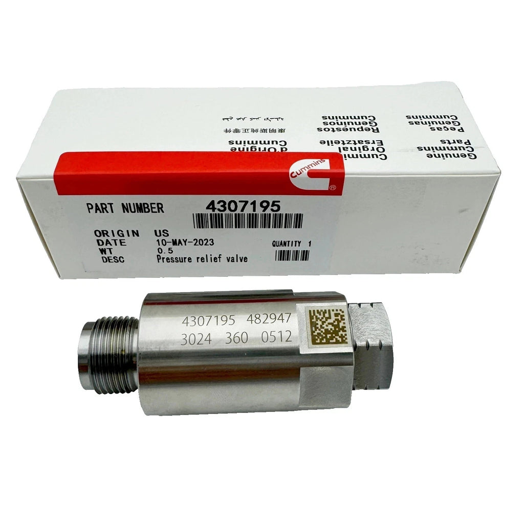 Cummins pressure relief valve 4307195 OEM box