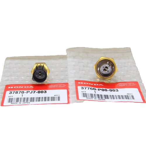 Honda cooling fan temperature switch sensor pair front view