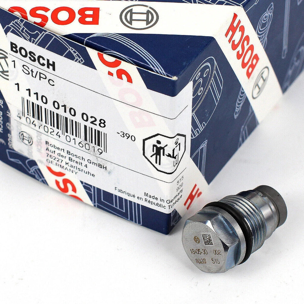 Bosch fuel rail pressure valve 1110010028 housing view